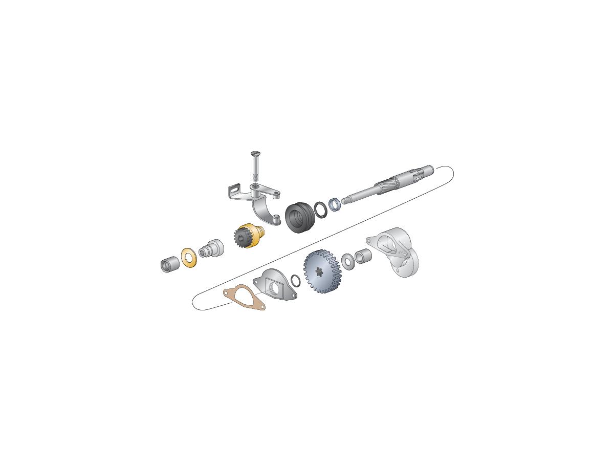 Custom Chrome Europe Starter Shaft Snap Ring Retaining Ring Starter Collar