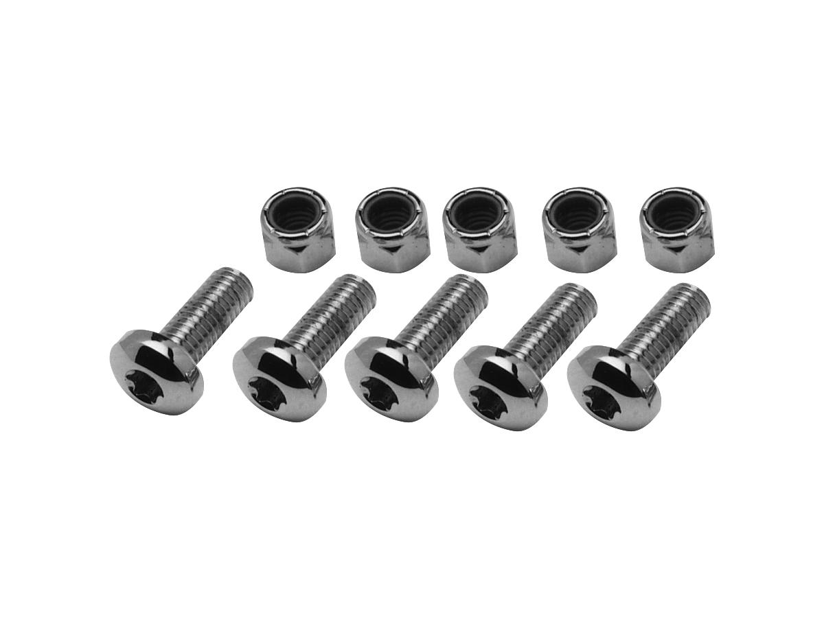 Custom Chrome Europe Brake Rotor Screw Kit 3/8" Chrome