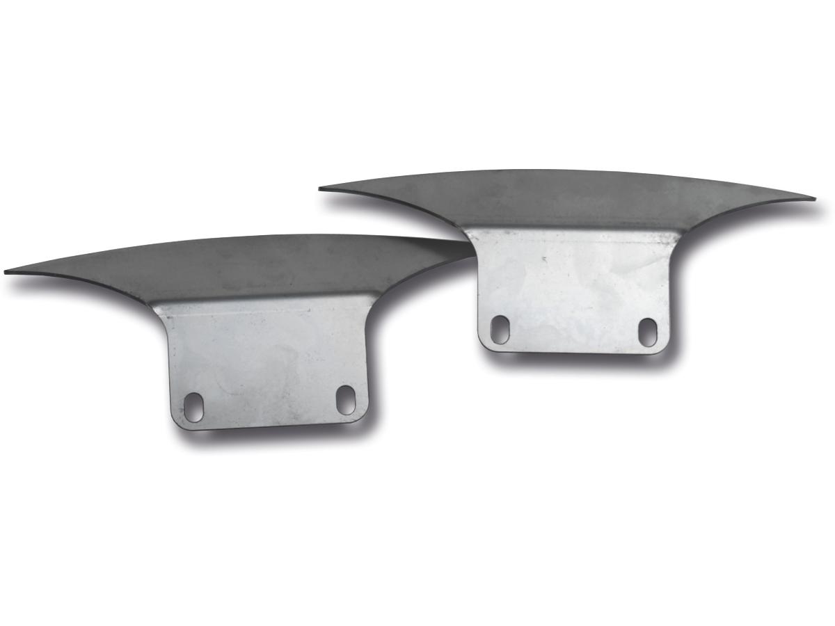 Custom Chrome Europe Non Cut Out Front Fender Side Plate Raw