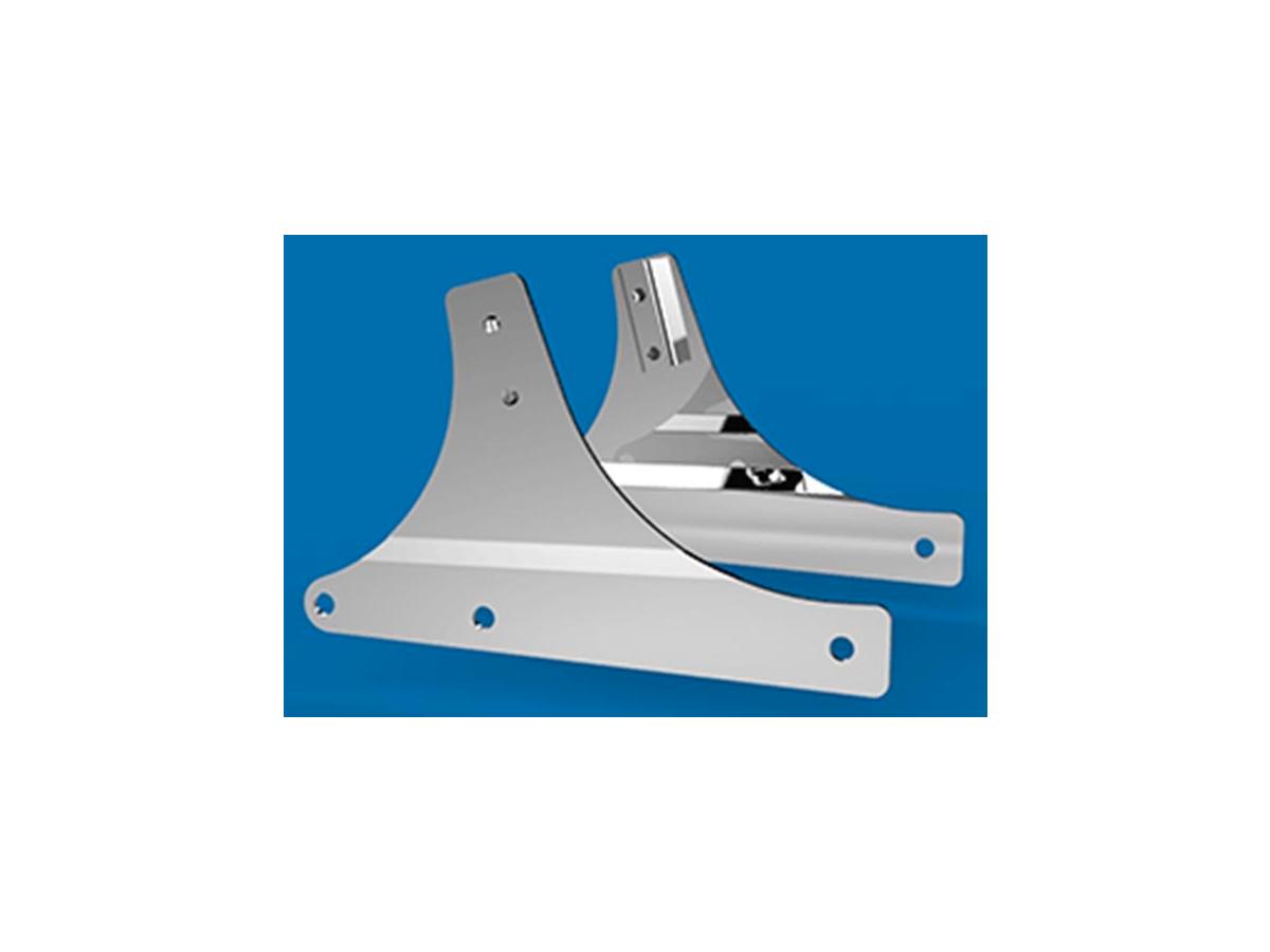 Custom Chrome Europe Sissy Bar Side Plates Chrome