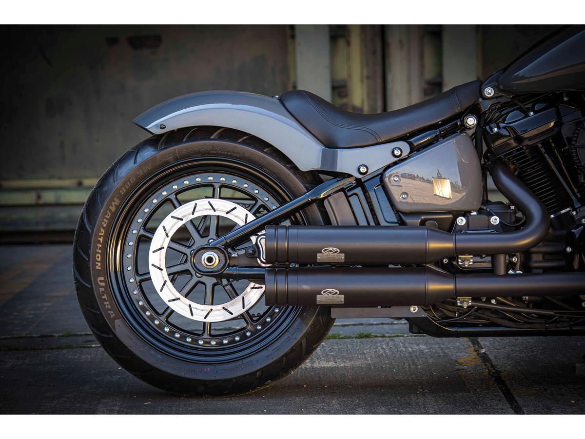 CARBON MALTESE CROSS TailLight For Harley Chopper Bobber Custom ...